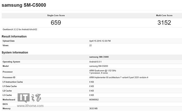 死磕小米/魅族：三星Galaxy C5新机现身数据库